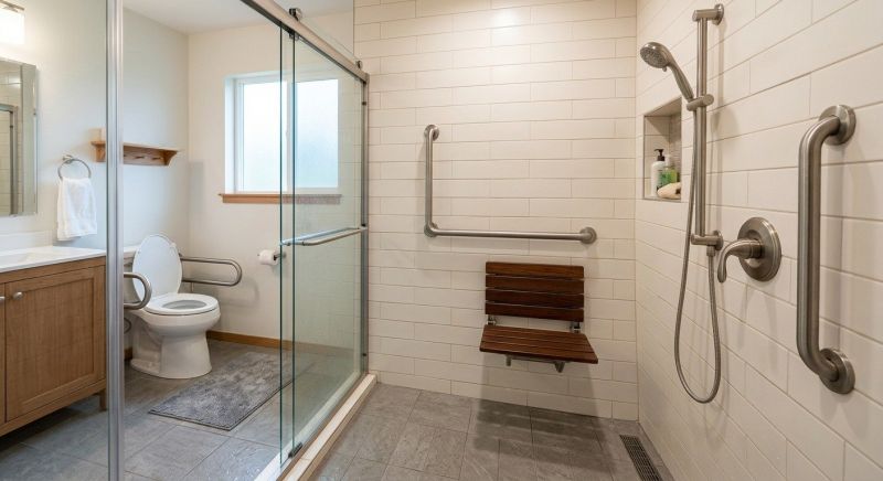 Walk In Shower Installation detail